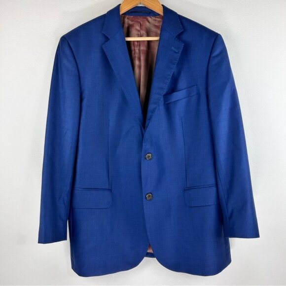Oliver Wicks Men’s Two Button Super 110s Wool Blazer. Size 42S - Picture 1 of 9